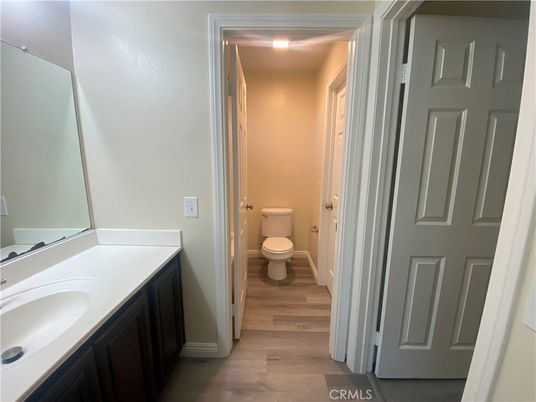 Bathroom, Interior, Recessed Lighting, Wood Texture Flooring