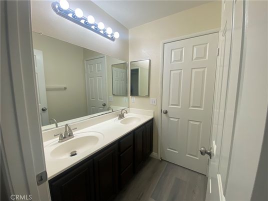 Bathroom, Dual Sink Vanities, Interior, Wood Texture Flooring