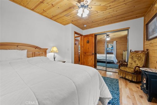 Bedroom, Interior, Wooden Ceilings, Wood Texture Flooring, Wooden Walls