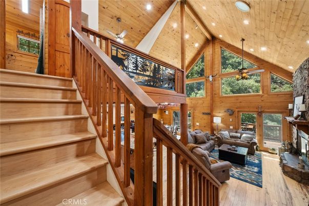 Fireplace, Interior, Living room, Recessed Lighting, Wooden Beams, Wooden Ceilings, Wood Texture Flooring, Wooden Walls