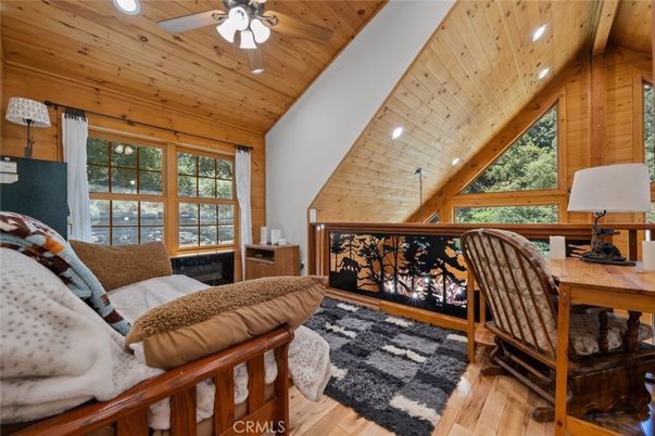 Home Office, Interior, Living room, Recessed Lighting, Wooden Ceilings, Wood Texture Flooring, Wooden Walls