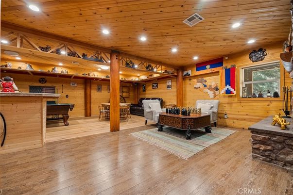 Interior, Piano, Recessed Lighting, Wooden Ceilings, Wood Texture Flooring, Wooden Walls