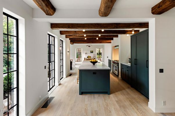 Interior, Kitchen, Wooden Beams, Wood Texture Flooring