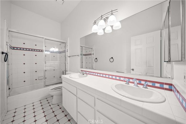 Bathroom, Dual Sink Vanities, Glass Shower, Interior, Tile Countertops