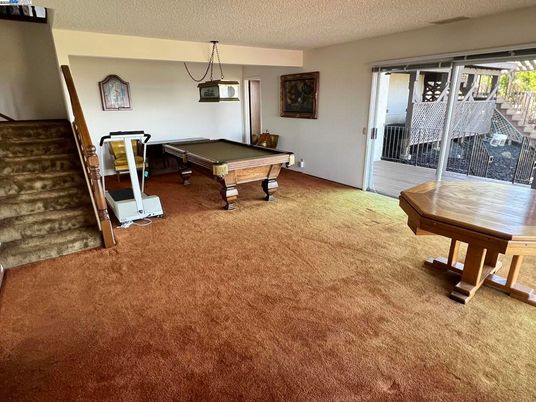 Billiard Table, Game Room, Interior, Pendant Lights