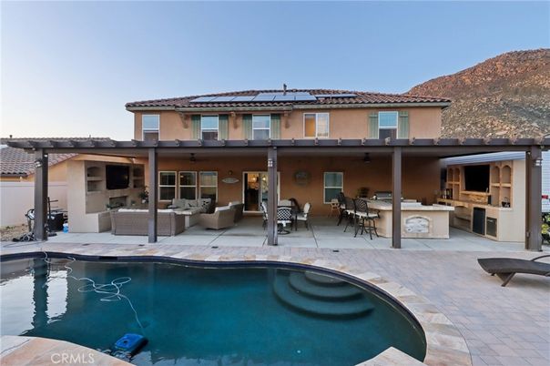 Exterior, Pool, Solar Panels