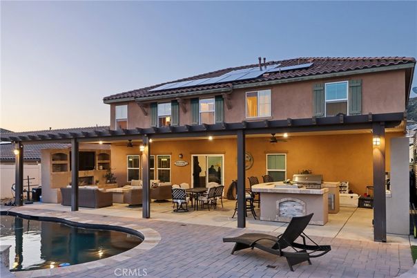 Exterior, Pool, Solar Panels