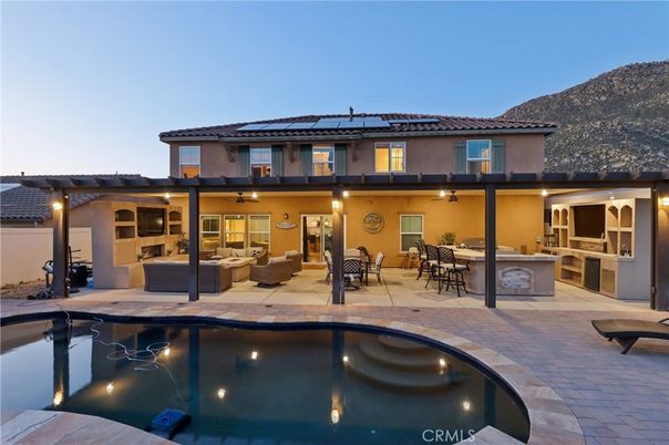 Exterior, Pool, Solar Panels