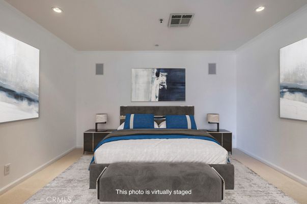 Bedroom, Interior, Recessed Lighting