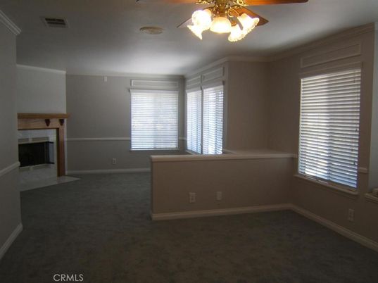 Empty room, Fireplace, Interior