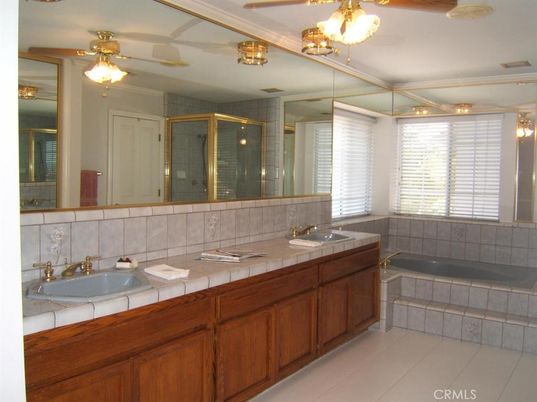Bathroom, Dual Sink Vanities, Glass Shower, Interior, Tile Countertops