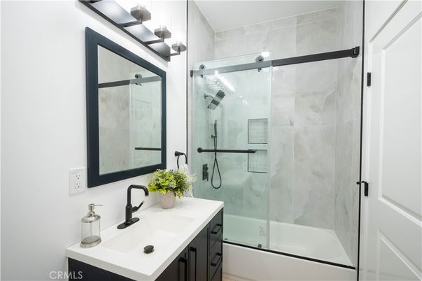 Bathroom, Glass Shower, Interior, Marble Walls