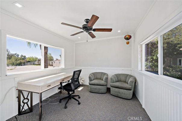 Home Office, Interior, Recessed Lighting