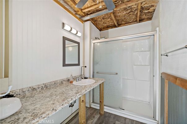 Bathroom, Dual Sink Vanities, Interior, Wood Texture Flooring