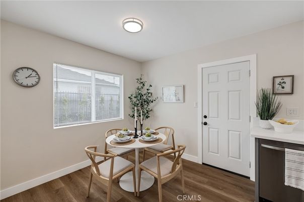 Dining room, Interior, Wood Texture Flooring