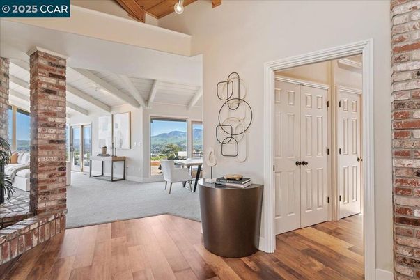 Home Office, Interior, Stone Walls, Wooden Beams, Wooden Ceilings, Wood Texture Flooring