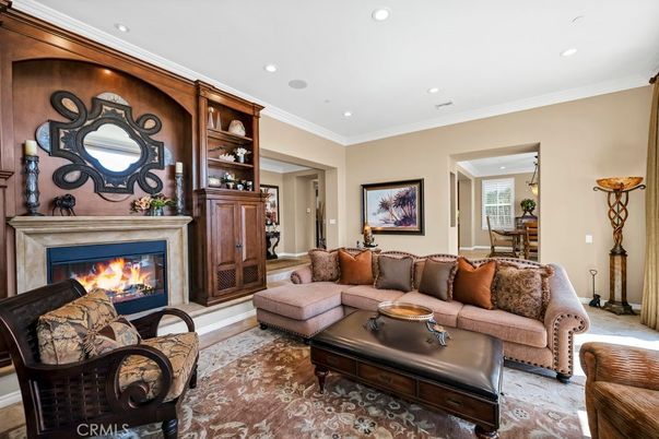 Fireplace, Interior, Living room, Recessed Lighting