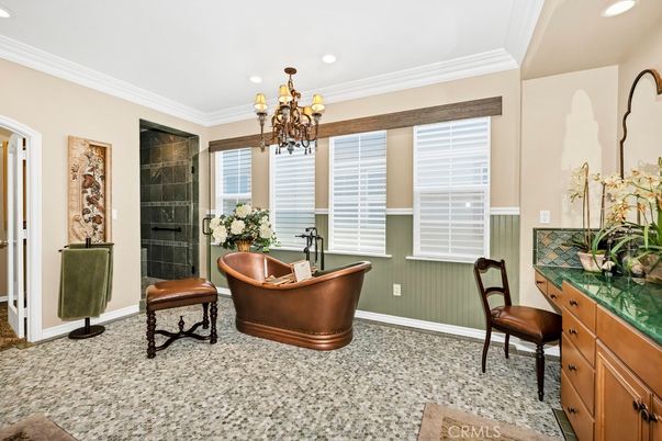Bathroom, Chandelier, Interior, Recessed Lighting