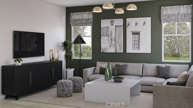 Interior, Living room, Pendant Lights, Wood Texture Flooring