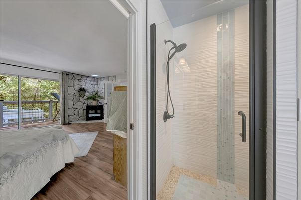 Bathroom, Interior, Wood Texture Flooring