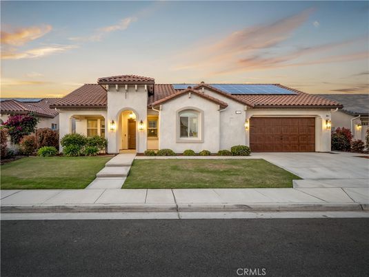 Attached, Exterior, Facade, Solar Panels, Mediterranean