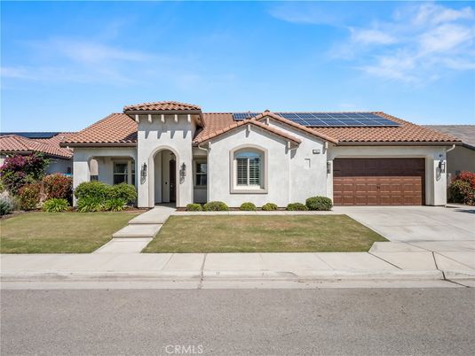 Attached, Exterior, Facade, Solar Panels, Mediterranean