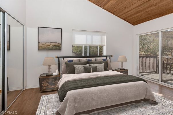Bedroom, Interior, Wooden Ceilings, Wood Texture Flooring