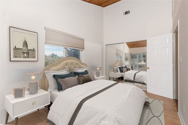 Bedroom, Interior, Wooden Ceilings, Wood Texture Flooring
