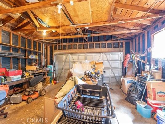 Garage, Interior, Wooden Beams, Wooden Ceilings