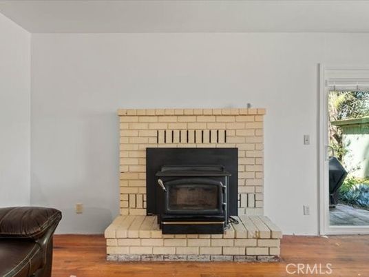 Fireplace, Interior, Wood Texture Flooring