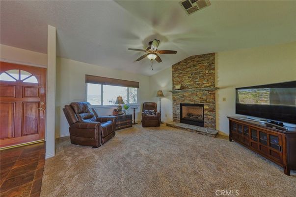 Fireplace, Interior, Living room, Stone Walls