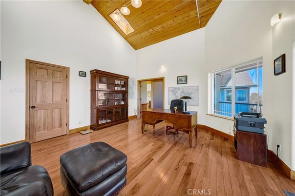 Home Office, Interior, Wooden Ceilings, Wood Texture Flooring
