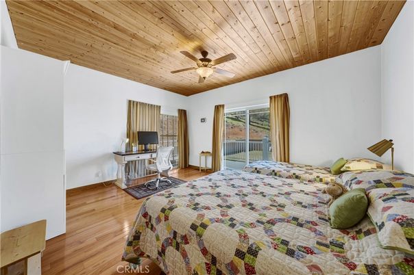 Bedroom, Home Office, Interior, Wooden Ceilings, Wood Texture Flooring