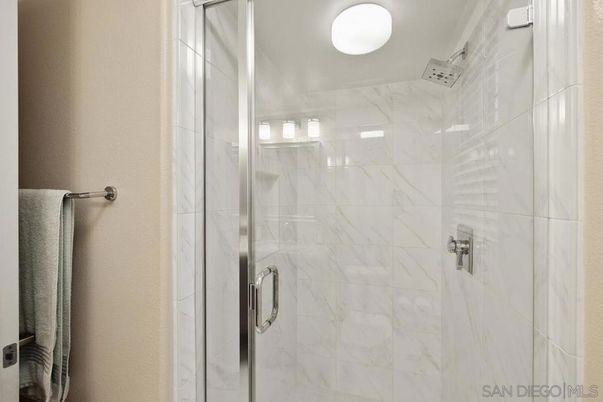 Bathroom, Glass Shower, Interior, Marble Walls