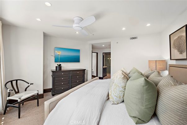 Bedroom, Interior, Recessed Lighting