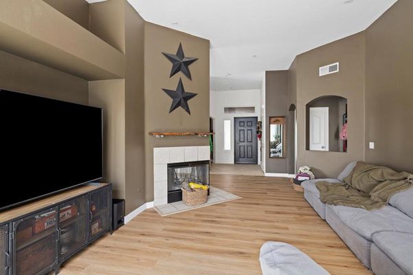 Fireplace, Interior, Living room, Wood Texture Flooring