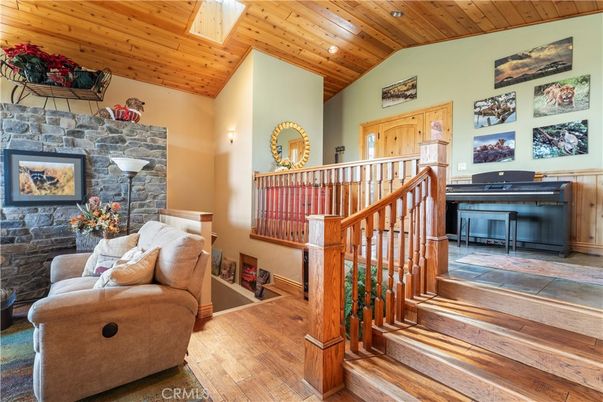 Interior, Piano, Stone Walls, Wooden Ceilings, Wood Texture Flooring