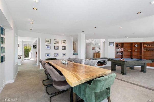 Billiard Table, Game Room, Interior, Recessed Lighting