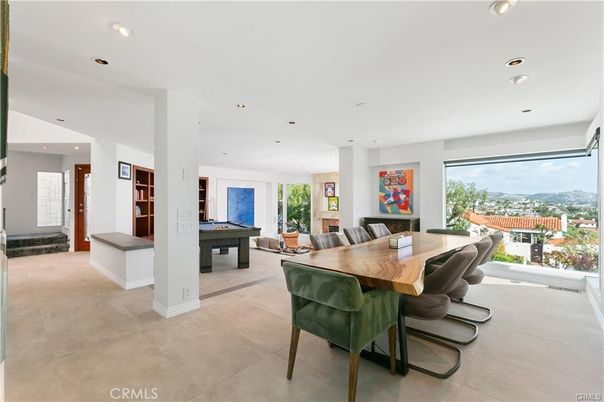 Billiard Table, Dining room, Game Room, Interior, Recessed Lighting
