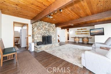 Fireplace, Interior, Stone Walls, Wooden Beams, Wooden Ceilings, Wood Texture Flooring