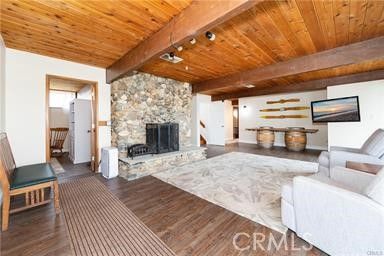 Fireplace, Interior, Living room, Stone Walls, Wooden Beams, Wooden Ceilings, Wood Texture Flooring