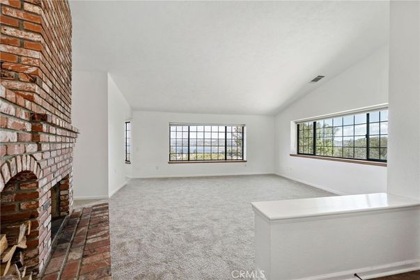 Empty room, Fireplace, Interior