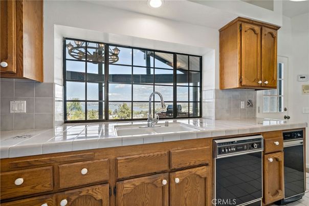 Interior, Kitchen, Recessed Lighting, Tile Countertops