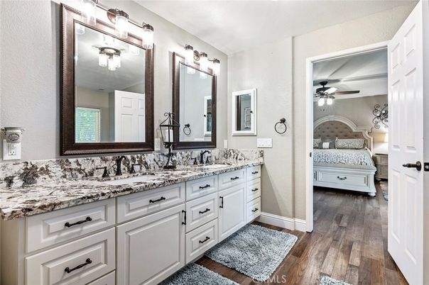 Bathroom, Bedroom, Dual Sink Vanities, Interior, Wood Texture Flooring
