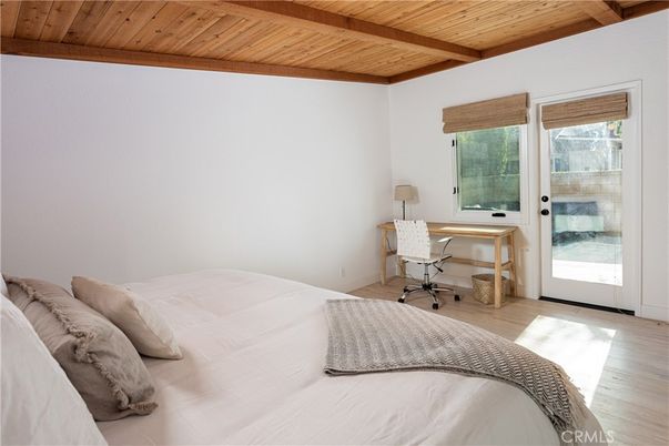 Bedroom, Home Office, Interior, Wooden Beams, Wooden Ceilings, Wood Texture Flooring