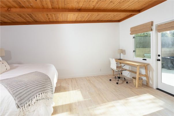 Bedroom, Home Office, Interior, Wooden Beams, Wooden Ceilings, Wood Texture Flooring