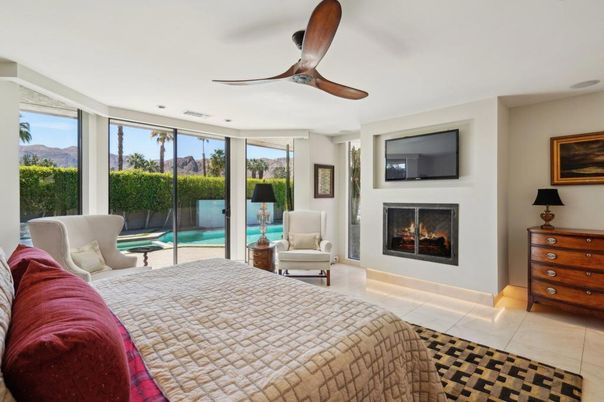 Bedroom, Fireplace, Interior