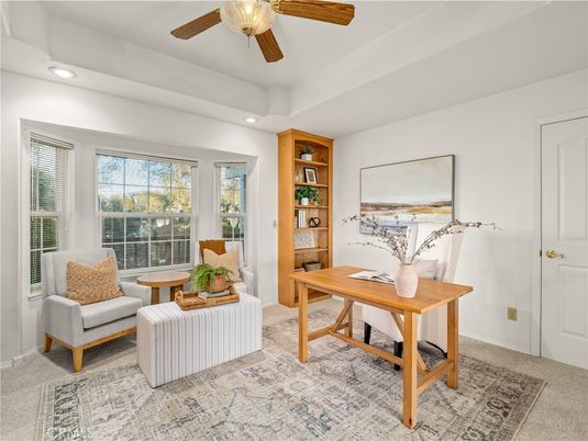 Home Office, Interior, Recessed Lighting
