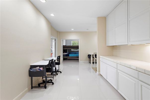 Home Office, Interior, Recessed Lighting