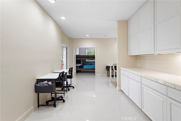 Home Office, Interior, Recessed Lighting